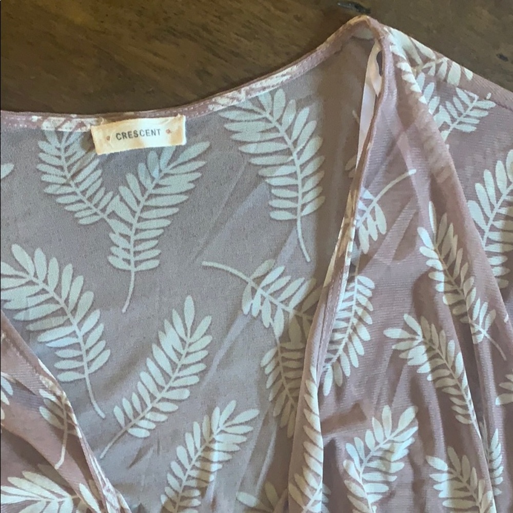 Crescent Front-Tie Crop Top - Picture 3 of 8